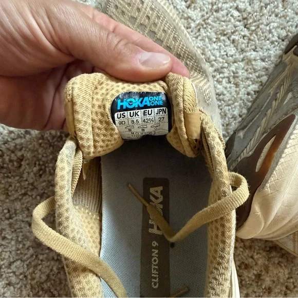 Men’s Hoka Men's Sand Clifton 9 Running Shoes - Picture 6 of 7